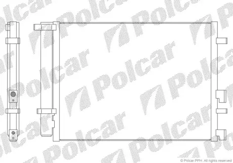 Радиаторы кондиционера POLCAR 4017K82K