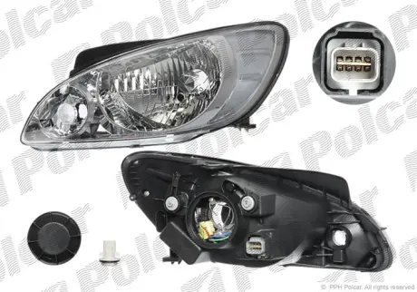 Фара основная POLCAR 404409-E