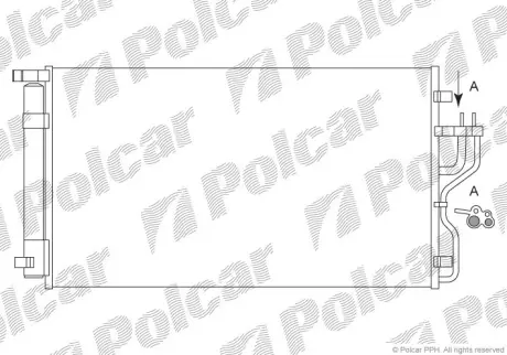 Радиаторы кондиционера POLCAR 4048K81X