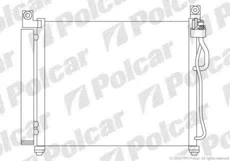 Радиаторы кондиционера POLCAR 4106K8C1