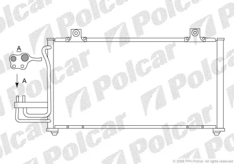 Радиаторы кондиционера POLCAR 4111K8C2