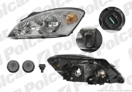 Фара основная POLCAR 411409-E