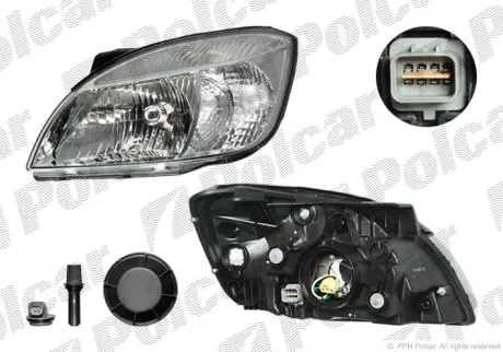 Фара основная POLCAR 411709-E