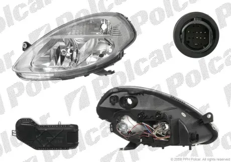 Фара основная POLCAR 421709-E