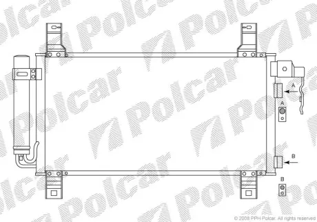 Радиаторы кондиционера POLCAR 4519K8C1