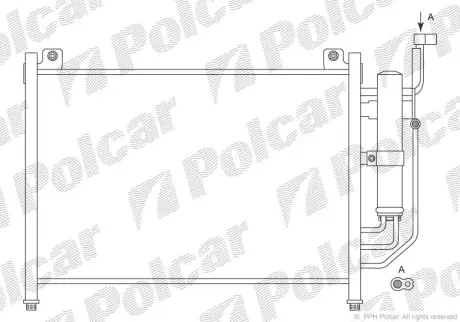 Радиаторы кондиционера POLCAR 4533K81K