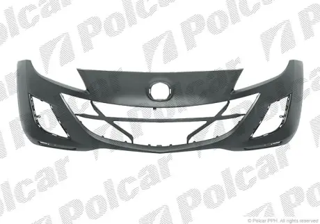 Бампер передній Mazda 3, 2009- POLCAR 454207
