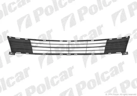Решітка в бампері середня Mazda 6, 2007- POLCAR 456027