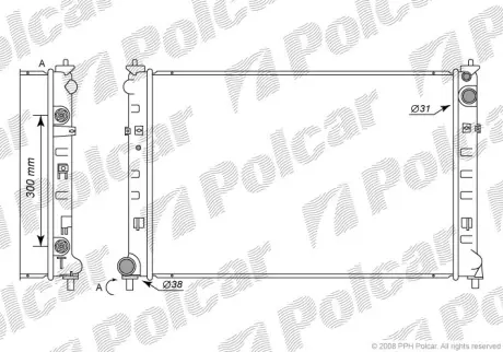 Радиаторы охлаждения POLCAR 457908-2