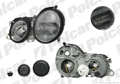 Фара основная POLCAR 500410-E