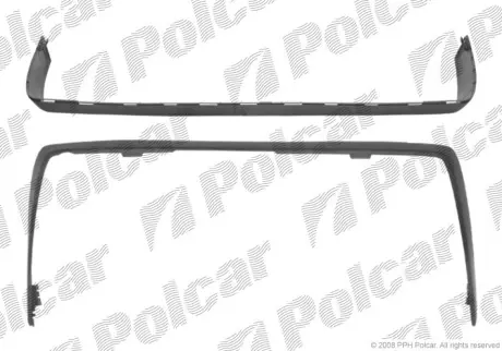 Спойлер бампера заднего POLCAR 501599
