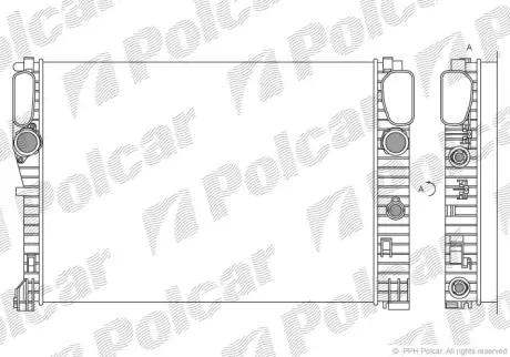 Радиаторы охлаждения POLCAR 501608-1