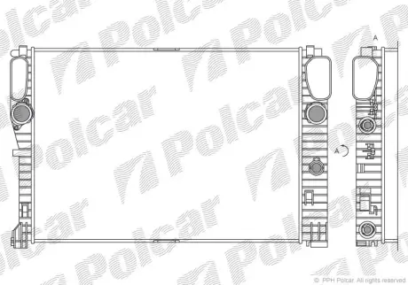 Радиаторы охлаждения POLCAR 501608-4