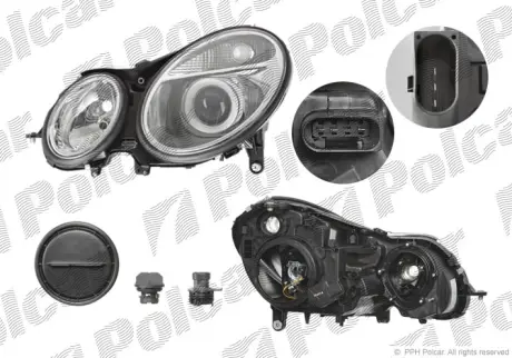 Фара основная POLCAR 501610-E