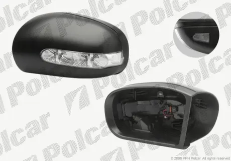 Корпус зеркала внешнего POLCAR 501654PM