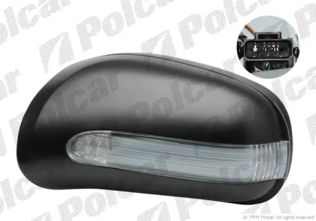 Корпус зеркала внешнего POLCAR 502555PM