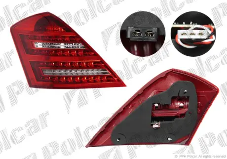 Фонарь задний POLCAR 503288-E