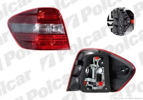 Фонарь задний POLCAR 504587-E