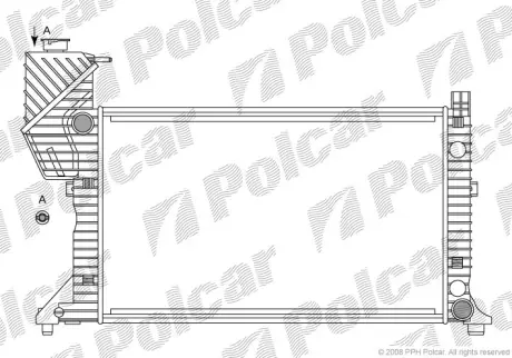 Радіатор основний DB Sprinter 95- POLCAR 506208A2