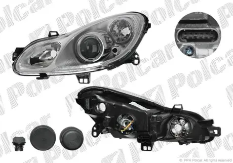 Фара основная POLCAR 509809-E