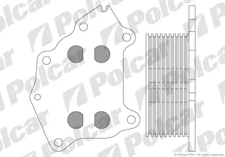 Радиаторы масла POLCAR 5102L8-1