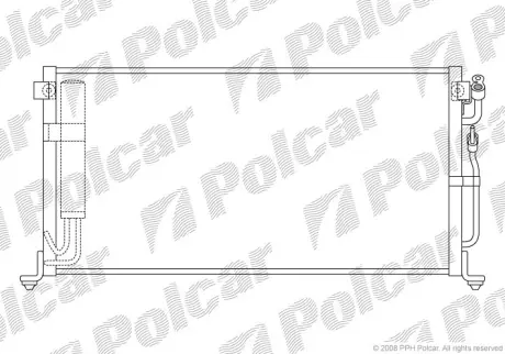 Радиаторы кондиционера POLCAR 5231K8C2