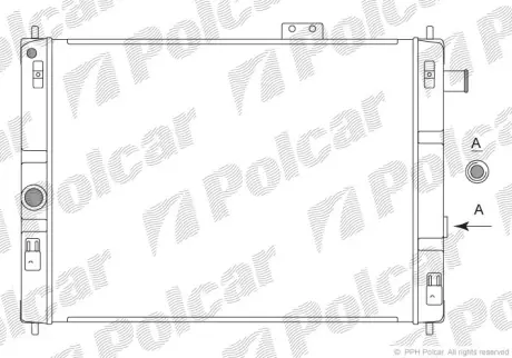 Радиаторы охлаждения POLCAR 550408-4