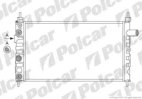 Радиаторы охлаждения POLCAR 550508A7
