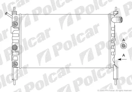 Радиаторы охлаждения POLCAR 550708