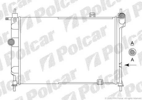 Радиаторы охлаждения POLCAR 550708A3