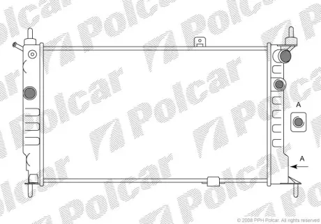 Радиаторы охлаждения POLCAR 550708A5