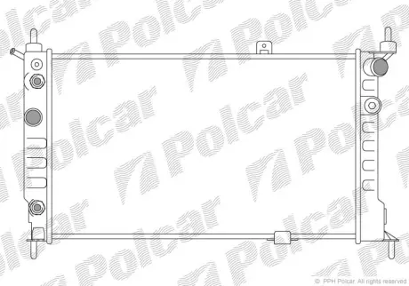 Радиаторы охлаждения POLCAR 550708A7