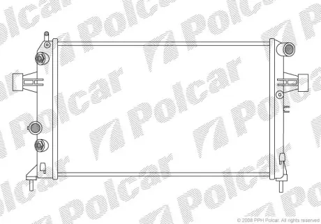 Радиаторы охлаждения POLCAR 550808-2