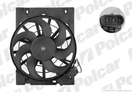 Вентиляторы радиаторов POLCAR 550823W1