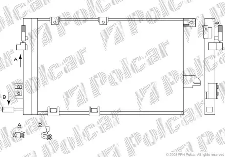 Радиаторы кондиционера POLCAR 5508K8C1S