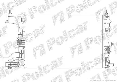 Радиаторы охлаждения POLCAR 551108-2