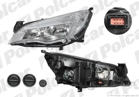 Фара основная POLCAR 551110-E