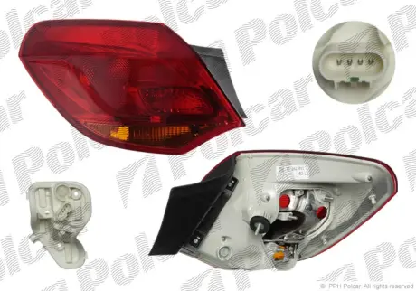 Фонарь задний POLCAR 551187-U