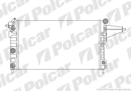 Радиаторы охлаждения POLCAR 551408-1