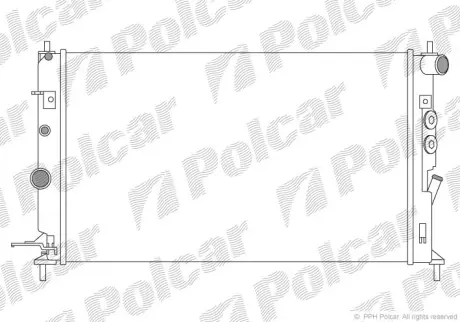 Радиаторы охлаждения POLCAR 551608A9