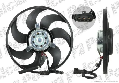 Вентилятор без кожуха POLCAR 551623U2