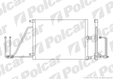 Радиаторы кондиционера POLCAR 5516K8C2