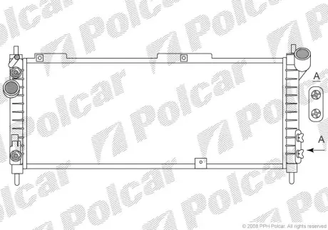 Радиаторы охлаждения POLCAR 555508A6