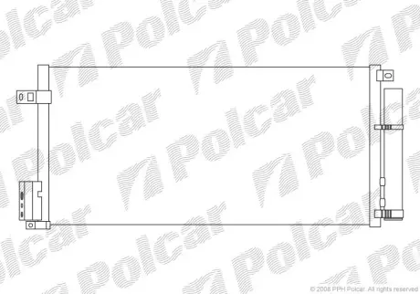Радиаторы кондиционера POLCAR 5558K8C2