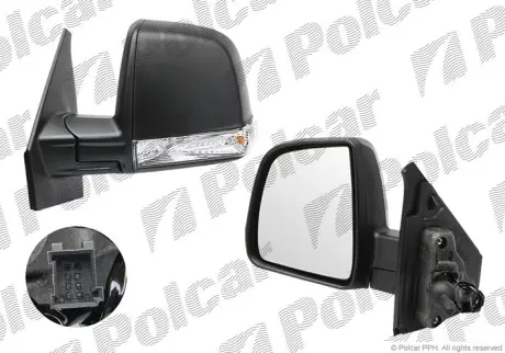 Зеркало внешнее POLCAR 55U1511M