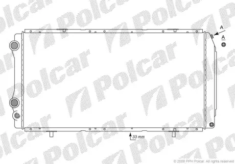 Радиаторы охлаждения POLCAR 570208-2