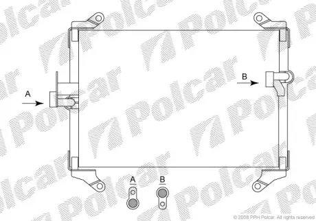 Радиаторы кондиционера POLCAR 5702K8C1