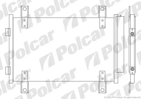 Радиаторы кондиционера POLCAR 5704K81X