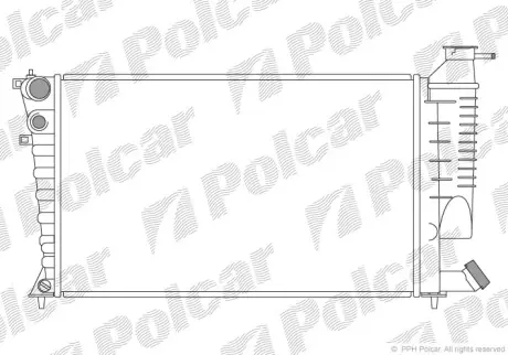 Радиаторы охлаждения POLCAR 570708A6