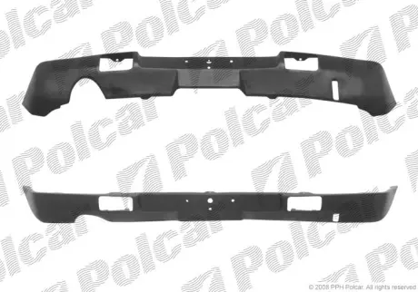 Спойлер бампера заднего POLCAR 572299-2
